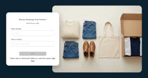 Best Shopify returns app: a returns portal on a fashion store